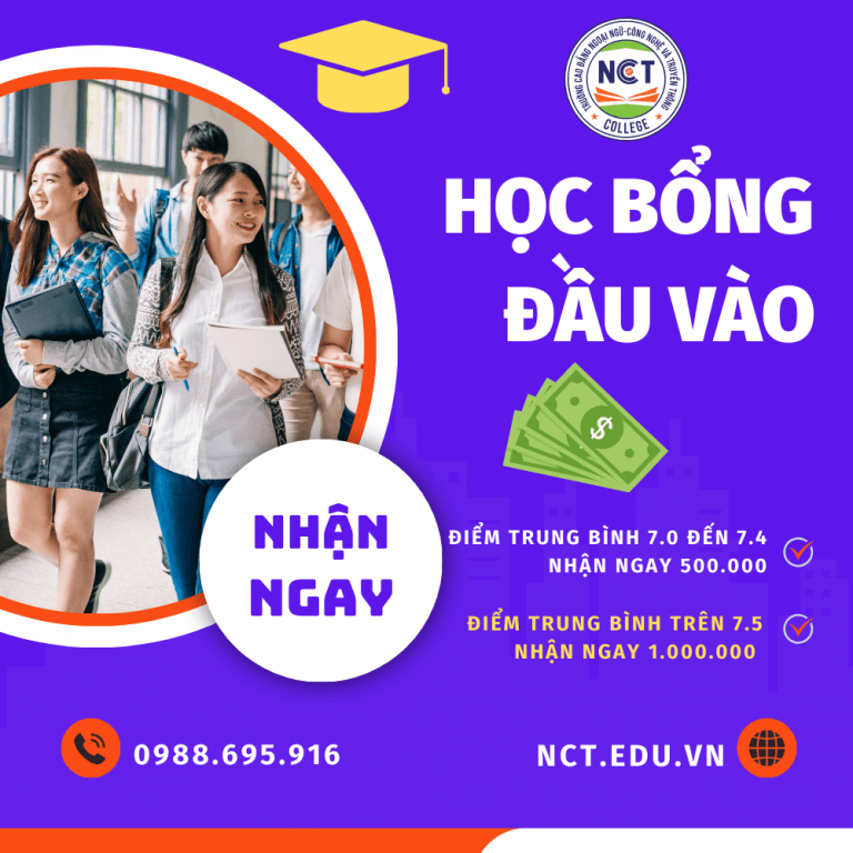 📣 THÔNG BÁO TUYỂN SINH ĐẶC BIỆT – NHẬN HỌC BỔNG ĐẦU VÀO