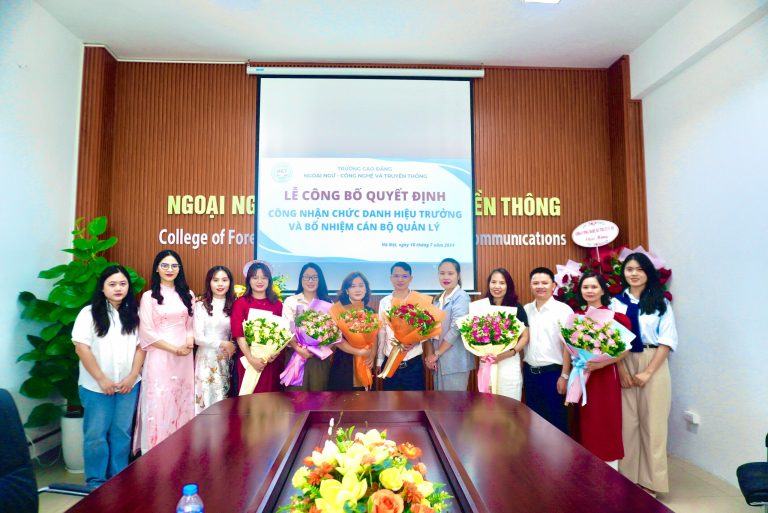 Lễ công bố quyết định công nhận chức danh hiệu trưởng nhiệm kỳ 2024 – 2029 và bổ nhiệm cán bộ quản lý nhà trường