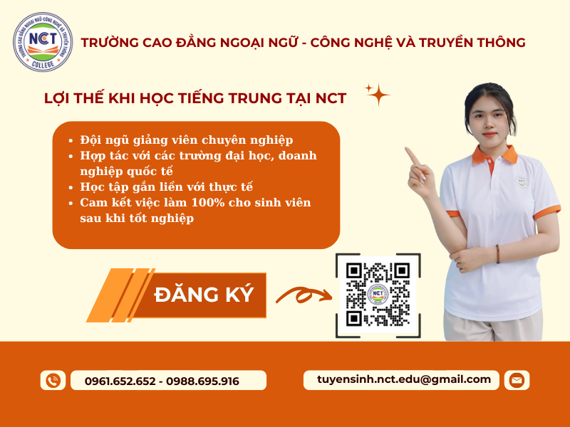 Những lợi thế khi học ngôn ngữ trung tại NCT College