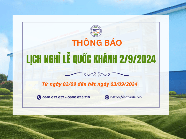 Thông báo lịch nghỉ lễ Quốc Khánh 02/09