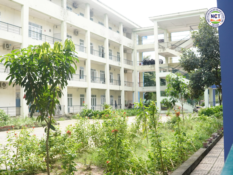 Ký túc xá của NCT College được xây dựng ngay bên trong khuôn viên trường học