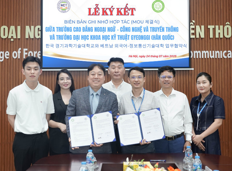 NCT College ký kết hợp tác chiến lược với Trường Đại học Khoa học Kỹ thuật Gyeonggi (GTEC)