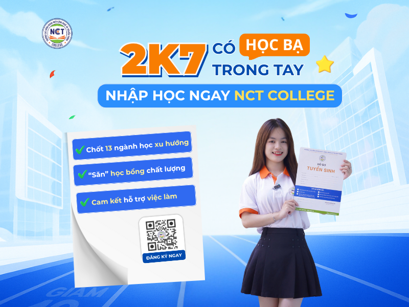 Xét học bạ 13 ngành HOT tại NCT College