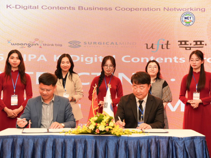 Trường Cao đẳng Ngoại ngữ – Công nghệ và Truyền thông ký kết hợp tác quốc tế với 4 doanh nghiệp công nghệ Hàn Quốc