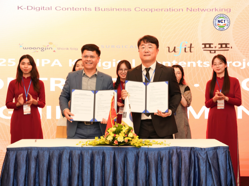 Trường Cao đẳng Ngoại ngữ – Công nghệ và Truyền thông ký kết hợp tác quốc tế với 4 doanh nghiệp công nghệ Hàn Quốc