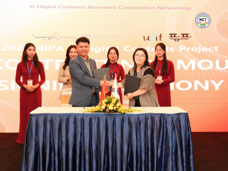 Trường Cao đẳng Ngoại ngữ – Công nghệ và Truyền thông ký kết hợp tác quốc tế với 4 doanh nghiệp công nghệ Hàn Quốc