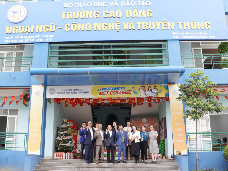 Trường Cao đẳng Ngoại ngữ – Công nghệ và Truyền thông (NCT) đã chính thức ký kết Biên bản ghi nhớ hợp tác (MOU) với Trường Đại học Khoa học và Kỹ thuật Trung Hoa (CUST)