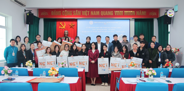 Lễ tiễn Đoàn sinh viên tham gia chương trình thực tập “Ngôn ngữ – Kỹ năng” tại Trường Đại học Kỹ thuật Nghề nghiệp Nam Ninh – Trung Quốc