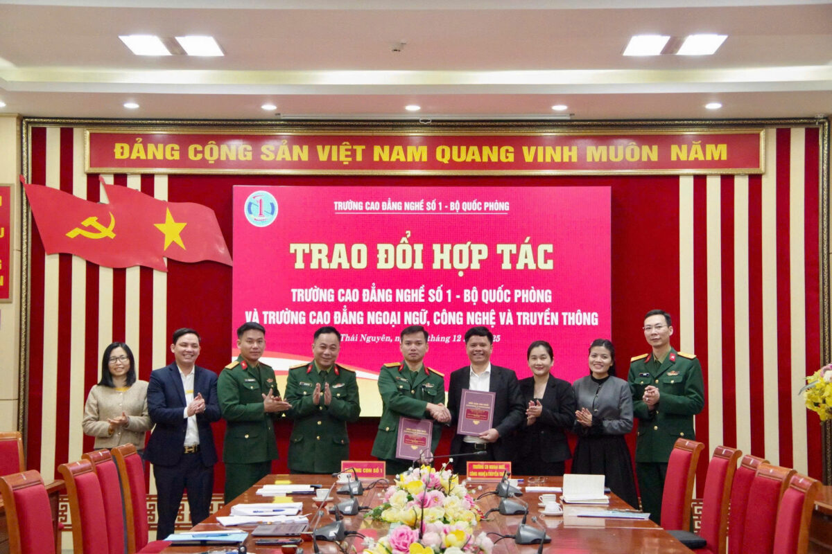 NCT College mở rộng hợp tác với Trường Cao đẳng Nghề số 01 – Bộ Quốc phòng