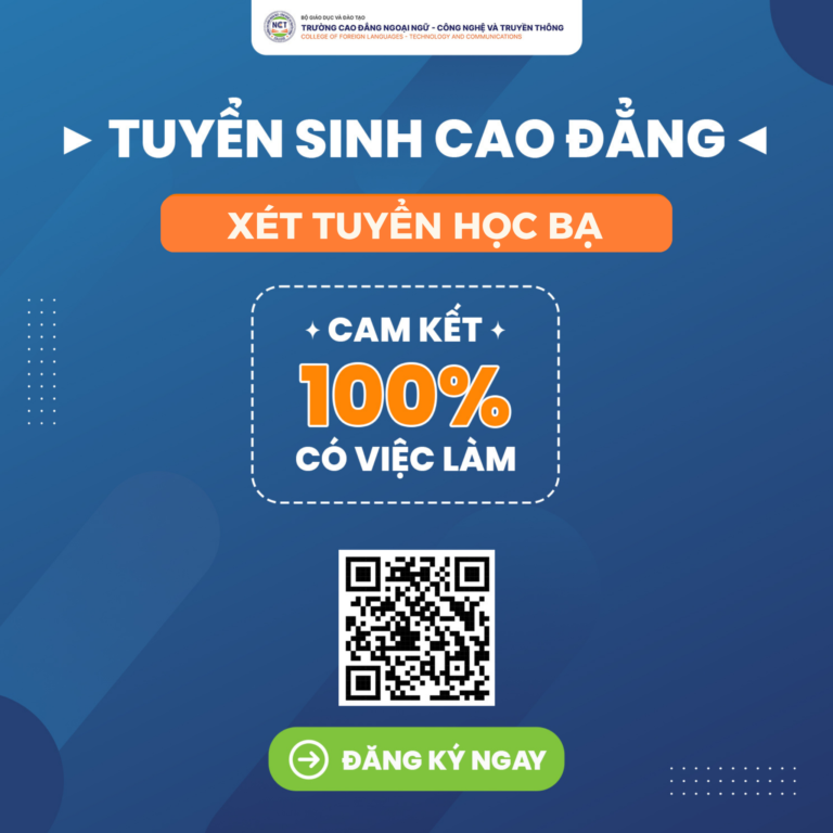 NCT COLLEGE THÔNG BÁO TUYỂN SINH NĂM 2026 – CAM KẾT 100% CÓ VIỆC LÀM
