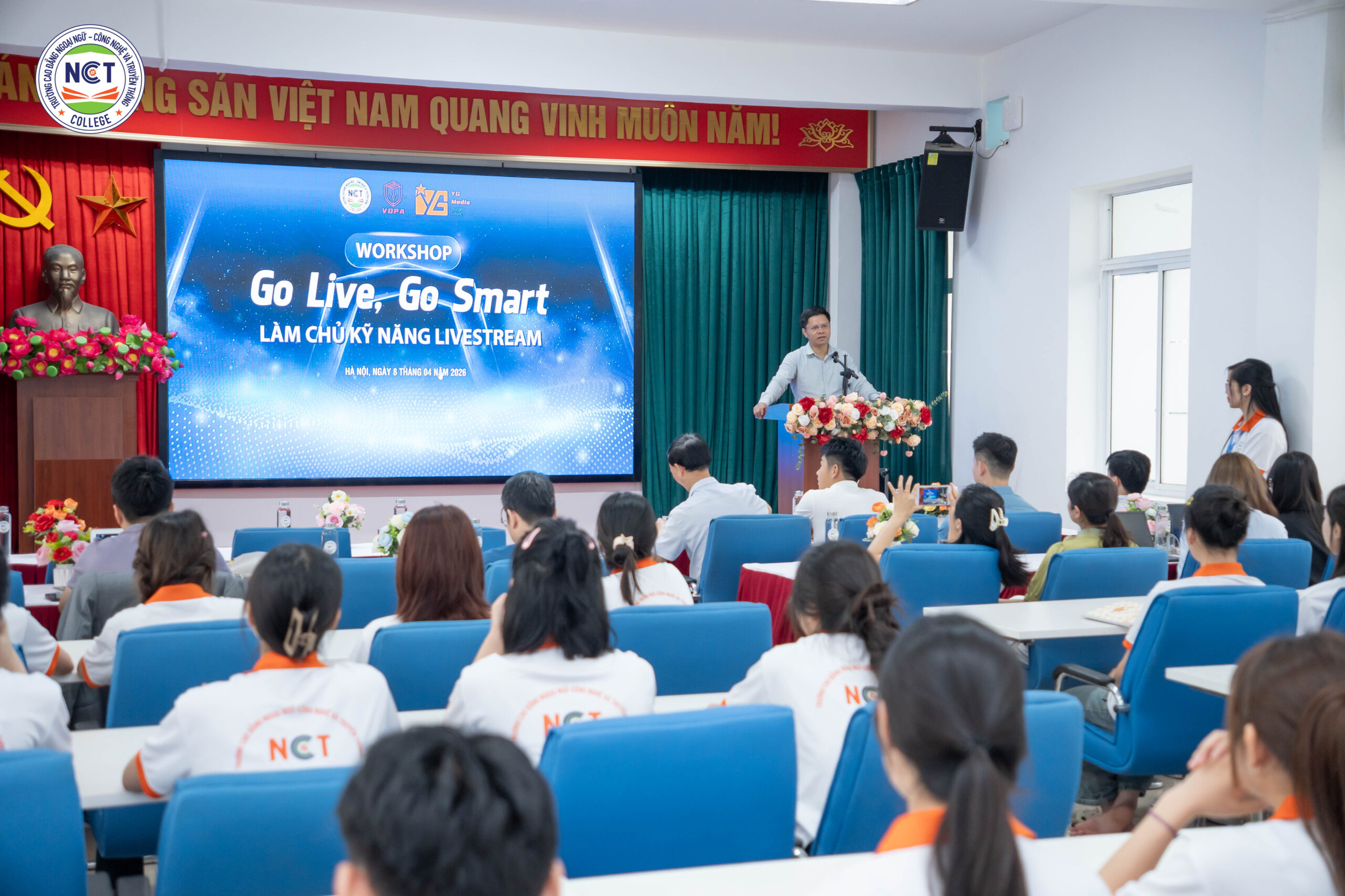 Workshop “Go live, Go smart – Làm chủ kỹ năng Livestream”: Thực chiến giúp sinh viên NCT bứt phá trong truyền thông số