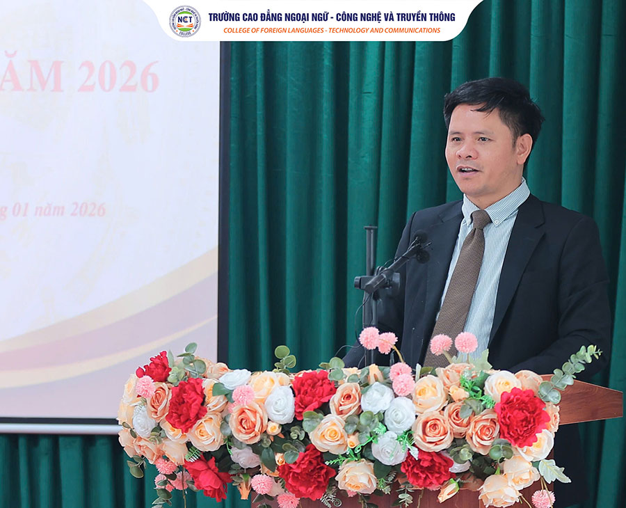 TS. Nguyễn Xuân Sang – Bí thư Chi bộ, Chủ tịch Hội đồng trường, Hiệu trưởng định hướng phát triển NCT College theo mô hình gắn thực tiễn với hội nhập quốc tế.