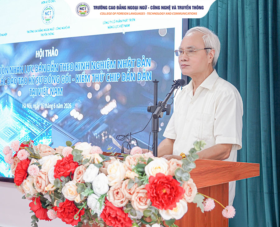 Hội thảo “Phát triển nguồn nhân lực bán dẫn theo kinh nghiệm Nhật Bản và cơ hội hợp tác đào tạo kỹ sư đóng gói – kiểm thử bán dẫn tại Việt Nam”