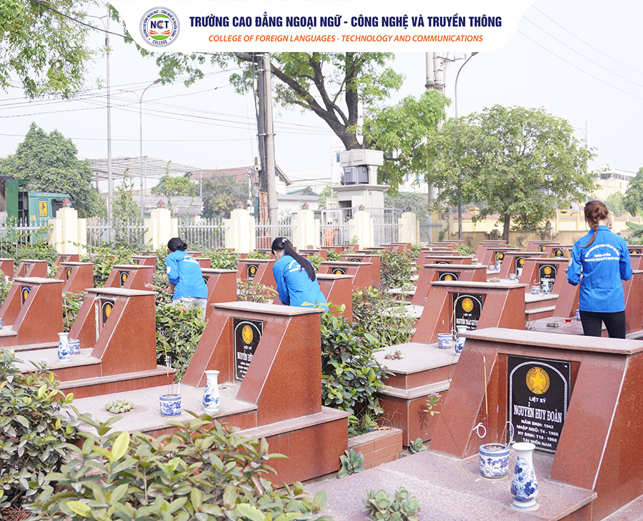 Kỷ niệm 79 năm Ngày Thương binh – Liệt sĩ, tuổi trẻ NCT College tổ chức hoạt động tri ân