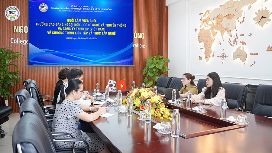 NCT College làm việc với Công ty TNHH QP Việt Nam, mở rộng cơ hội thực tập và việc làm cho sinh viên