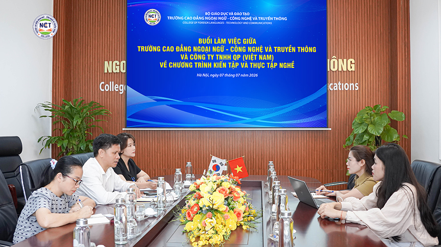 NCT College làm việc với Công ty TNHH QP Việt Nam, mở rộng cơ hội thực tập và việc làm cho sinh viên