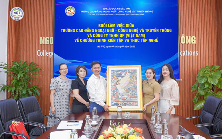 NCT College làm việc với Công ty TNHH QP Việt Nam, mở rộng cơ hội thực tập và việc làm cho sinh viên