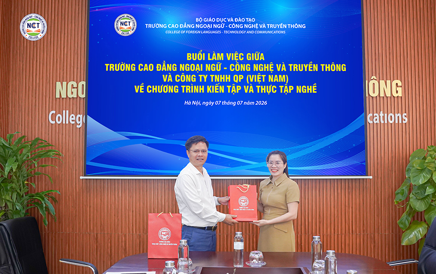 NCT College làm việc với Công ty TNHH QP Việt Nam, mở rộng cơ hội thực tập và việc làm cho sinh viên