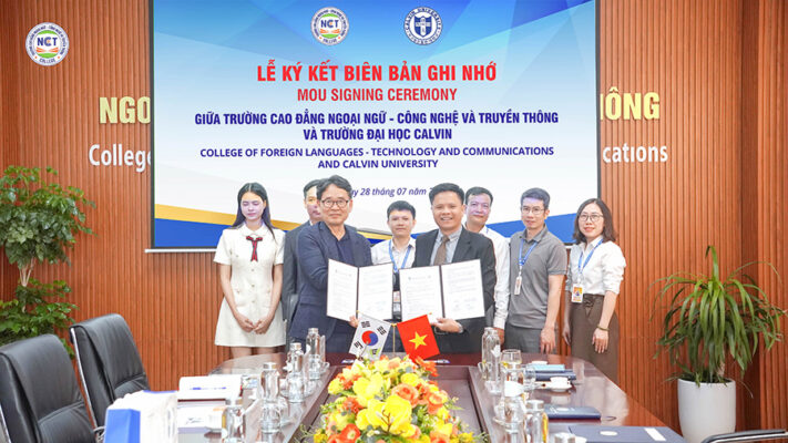 NCT College ký kết hợp tác với Đại học Calvin (Hàn Quốc): Mở rộng cơ hội học tập và hội nhập quốc tế cho sinh viên