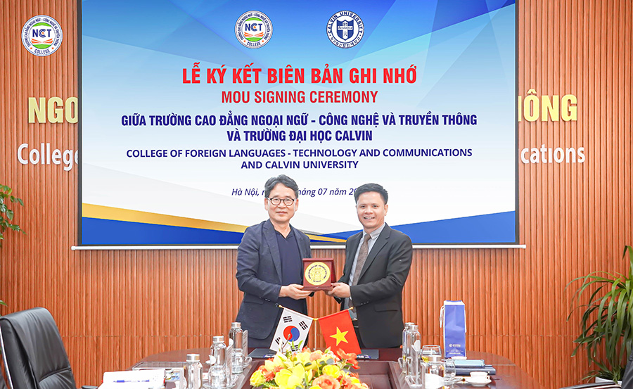 NCT College ký kết hợp tác với Đại học Calvin (Hàn Quốc): Mở rộng cơ hội học tập và hội nhập quốc tế cho sinh viên