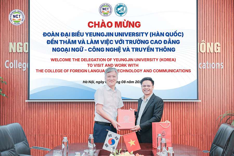 Yeungjin University đến thăm và làm việc tại NCT College: Thắt chặt hợp tác quốc tế, mở rộng cơ hội học tập và việc làm tại Hàn Quốc