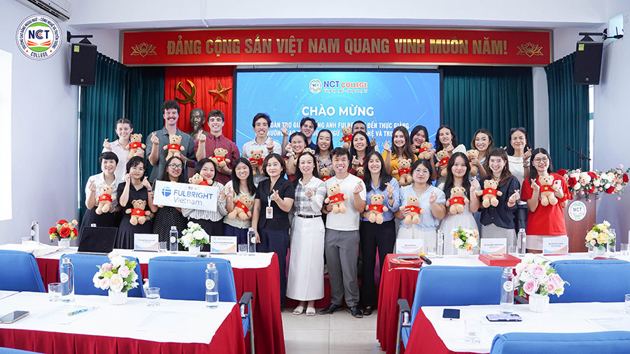 NCT College chào đón đoàn Trợ giảng Tiếng Anh Fulbright Hoa Kỳ đến thực giảng - Mở rộng trải nghiệm học tập quốc tế cho sinh viên