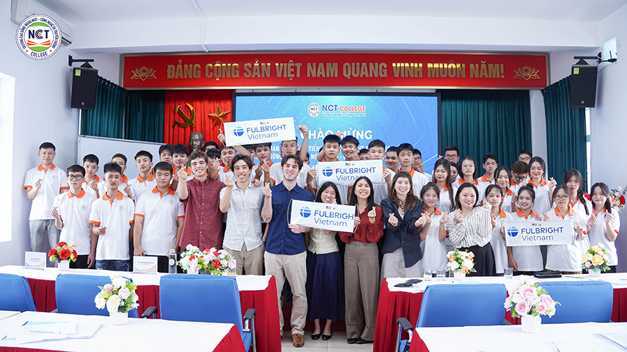 NCT College chào đón đoàn Trợ giảng Tiếng Anh Fulbright Hoa Kỳ đến thực giảng - Mở rộng trải nghiệm học tập quốc tế cho sinh viên