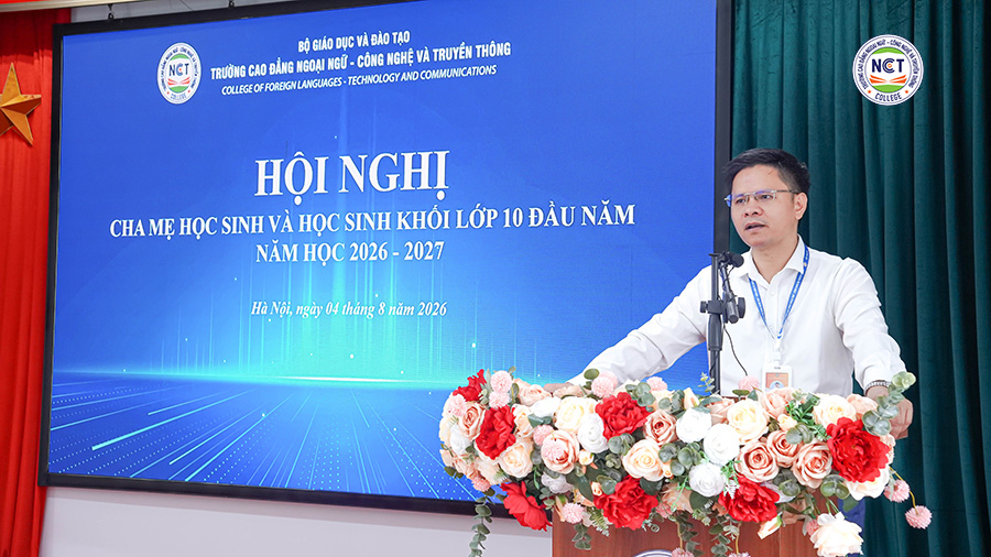 NCT College tổ chức Hội nghị Cha mẹ học sinh, học sinh hệ Phổ thông Cao đẳng (9+) năm học 2026–2027