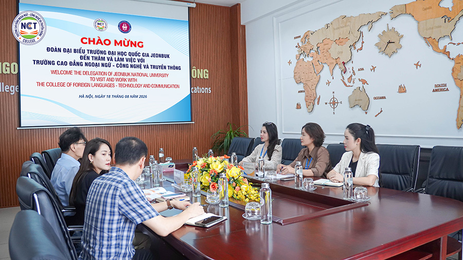 NCT College đón tiếp và làm việc với Đại học Quốc gia Jeonbuk, mở rộng cơ hội học tập cho sinh viên