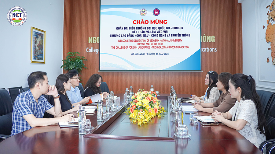 NCT College đón tiếp và làm việc với Đại học Quốc gia Jeonbuk, mở rộng cơ hội học tập cho sinh viên