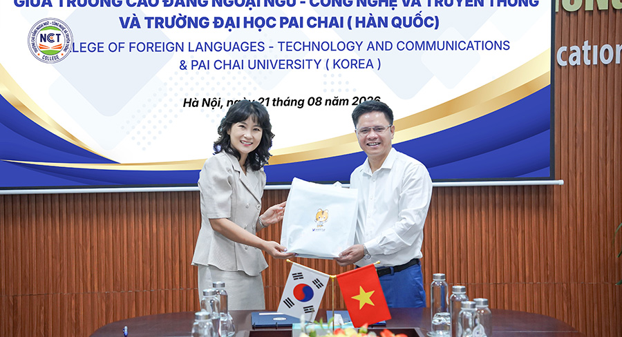 NCT College ký kết MOU với Trường Đại học Pai Chai (Hàn Quốc): Mở rộng cơ hội học tập, du học và việc làm cho sinh viên